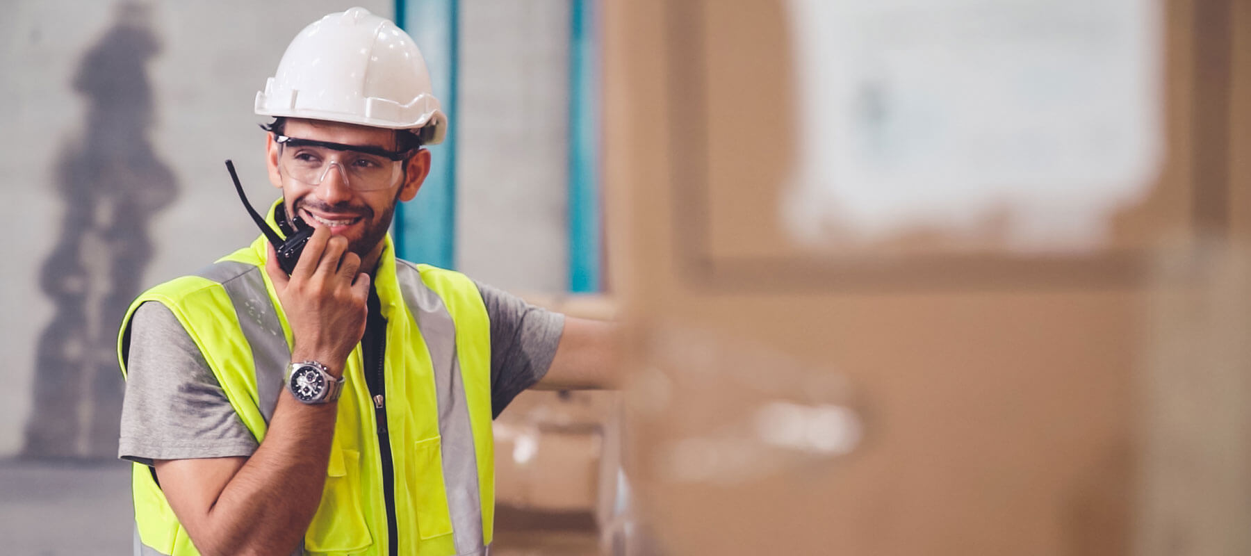 Construction Worker Walkie Talkie